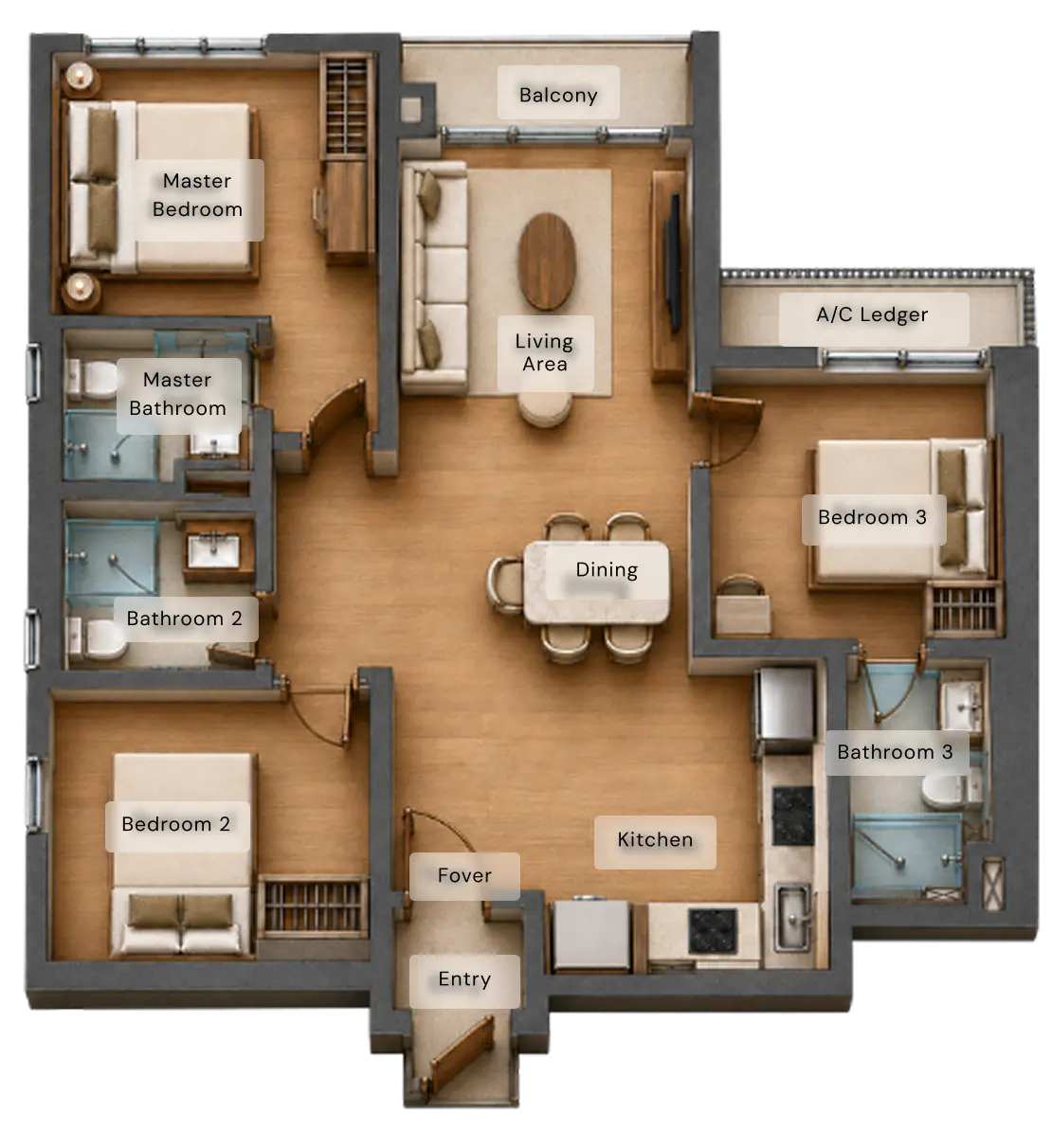 Type C Floor Plan 1